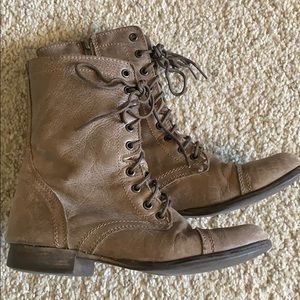 Steve Madden Troopa Leather Combat - Vintage Color